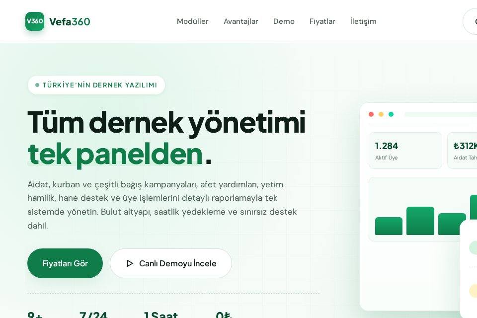 Vefa 360 web sitesi